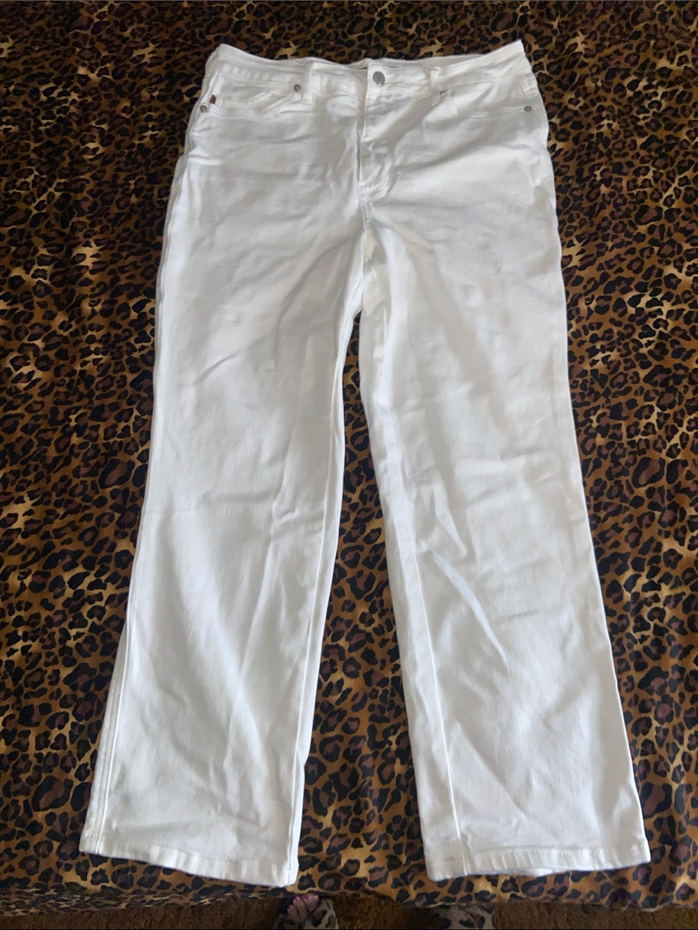 Judy Blue White Straight-Leg Women's Pants